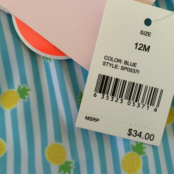 🎉🎉HP🎉🎉Floatimini Swimsuit UPF 50+ 12M 💙🍍 - Picture 4 of 4